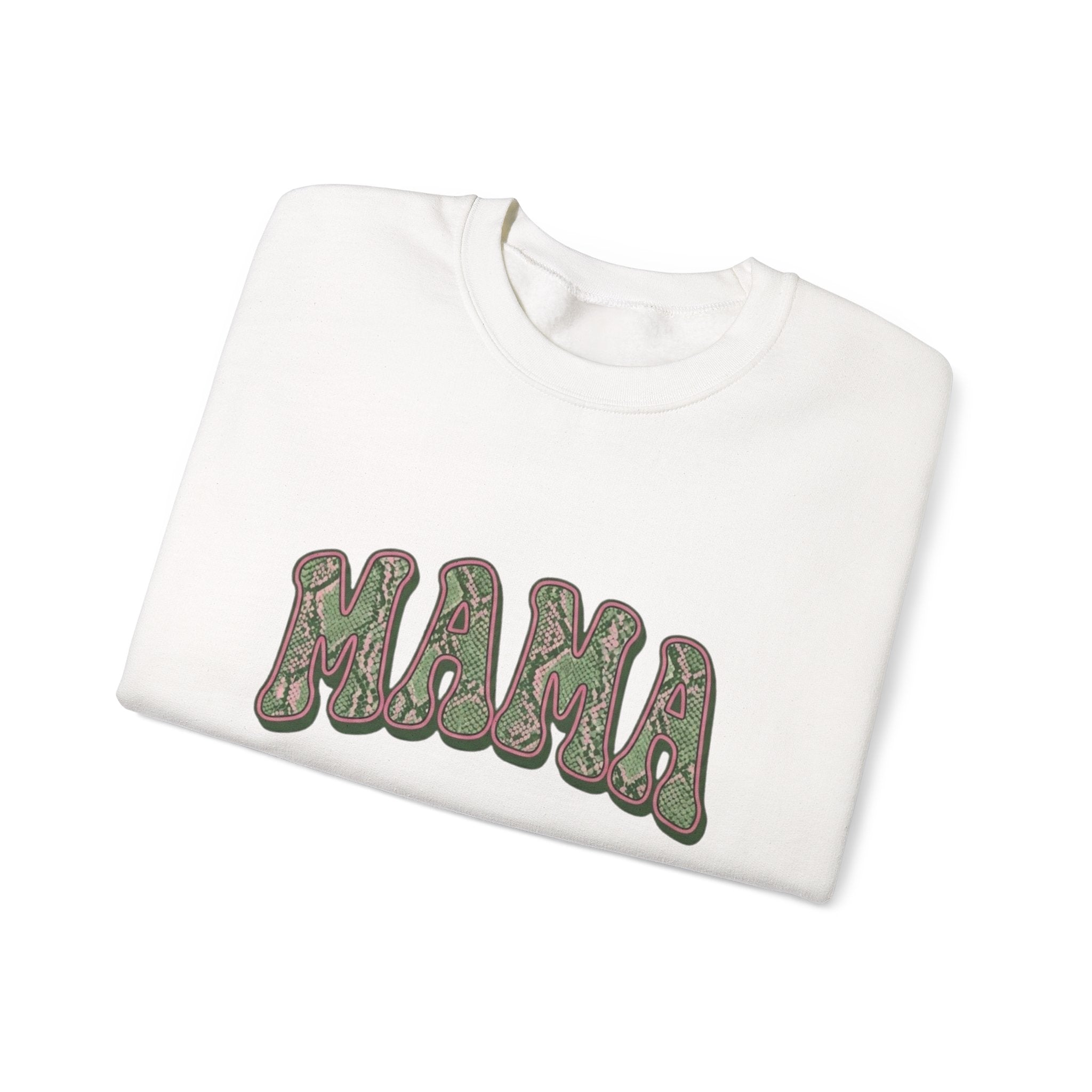 Mama "Love" Snake Skin Unisex Heavy Blend™ Crewneck Sweatshirt