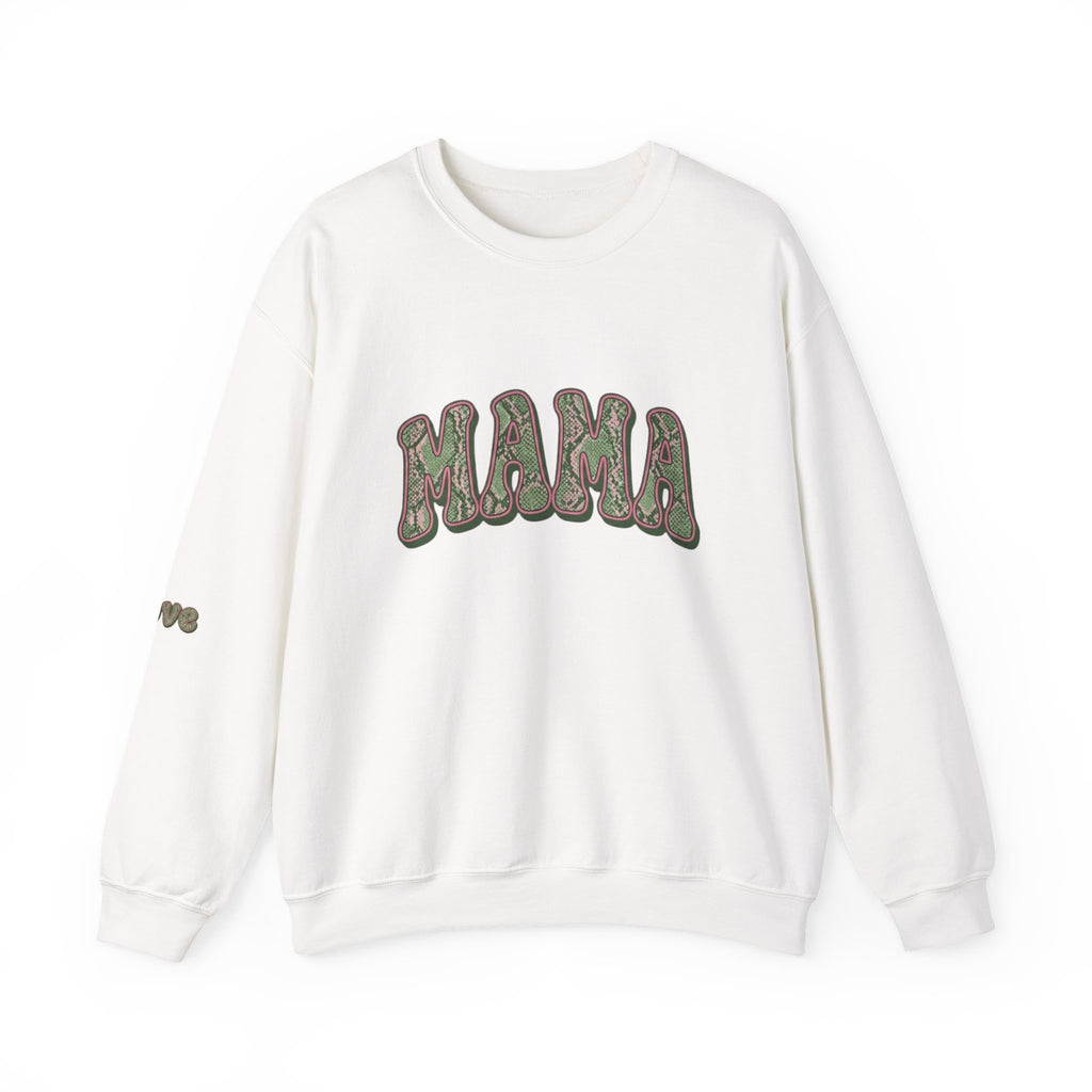 Mama "Love" Snake Skin Unisex Heavy Blend™ Crewneck Sweatshirt